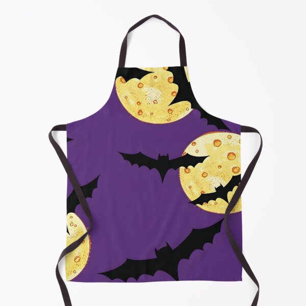 Item preview, Spooky Halloween Seamless Pattern with Flying Bats and Full Moon designed and sold by interdesigner.