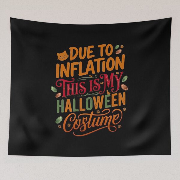 Item preview, Due To Inflation This Is My Halloween Costume Cat designed and sold by Retro Whiskers.