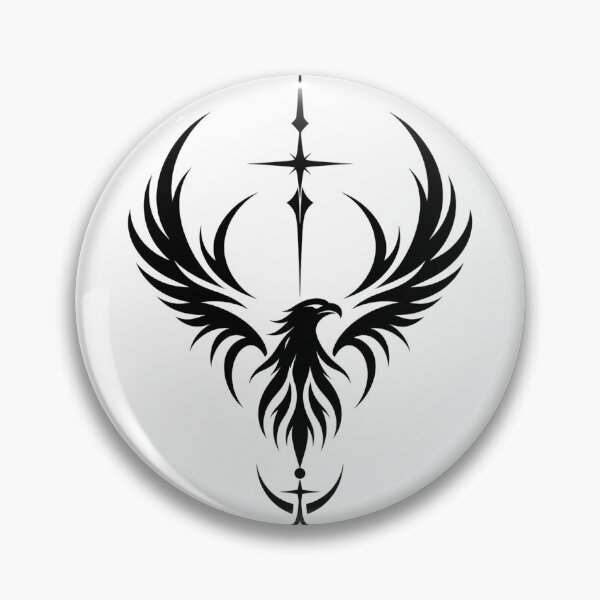Item preview, Eagle Freedom Celestial Wings Black Minimal Art designed and sold by QubekShop.