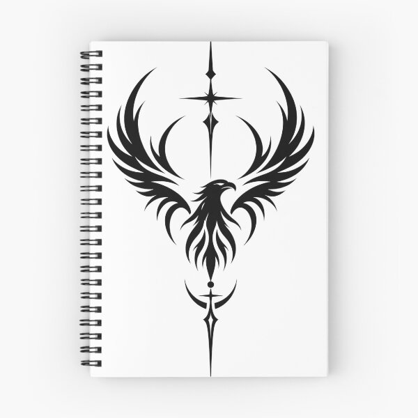 Item preview, Eagle Freedom Celestial Wings Black Minimal Art designed and sold by QubekShop.