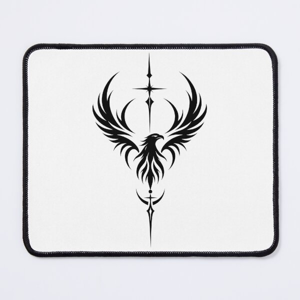 Item preview, Eagle Freedom Celestial Wings Black Minimal Art designed and sold by QubekShop.