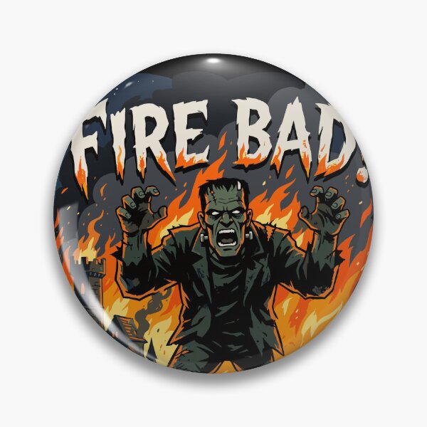 Item preview, Halloween Frankenstein Fire Bad designed and sold by luckysolo.