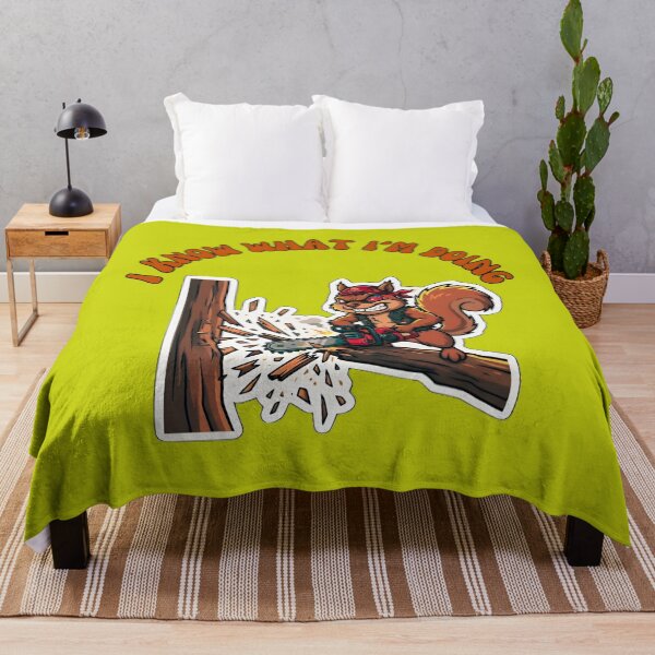 Item preview, I Know What Im Doing Chainsaw Squirrel designed and sold by ZeroContextArt.