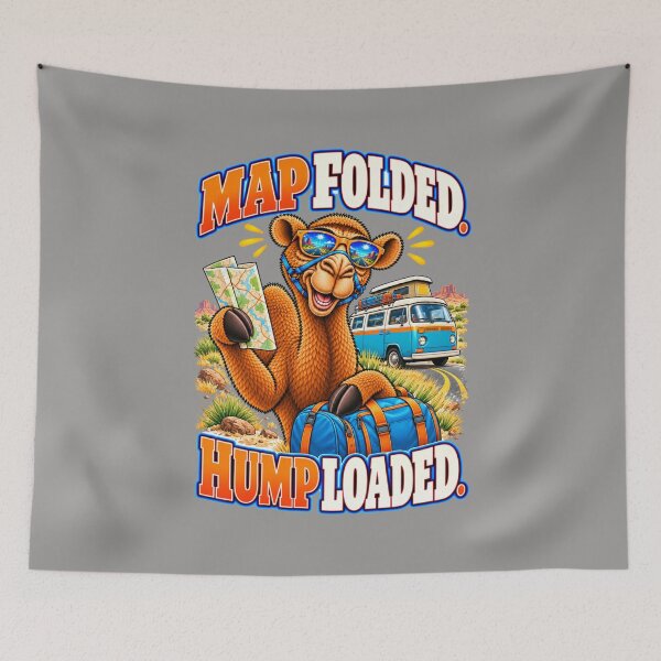 Item preview, Map Folded. Hump Loaded – Funny Lifestyle and Pets T-Shirt – Funny Camel T-Shirt Animal Graphic Camel T-Shirt designed and sold by Camel & Quirk.