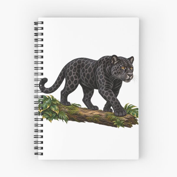 Item preview, Full-Body Black Jaguar in the Jungle designed and sold by Trends Art Creations .