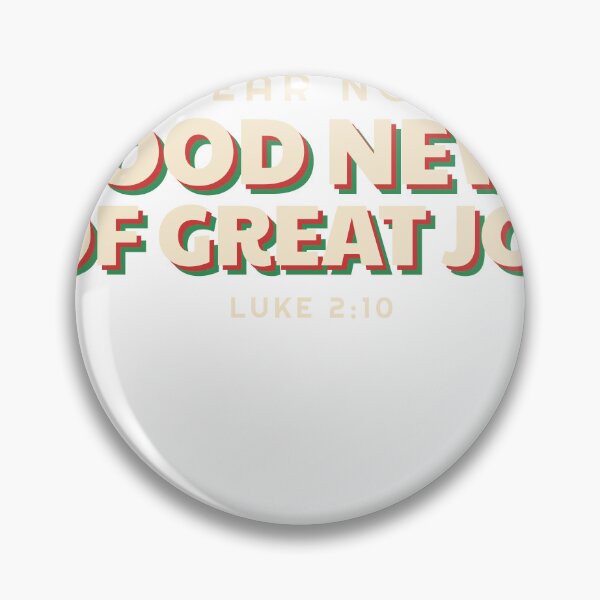 Item preview, Good News Of Great Joy Luke 2:10 Retro Christian Christmas designed and sold by 198tees.