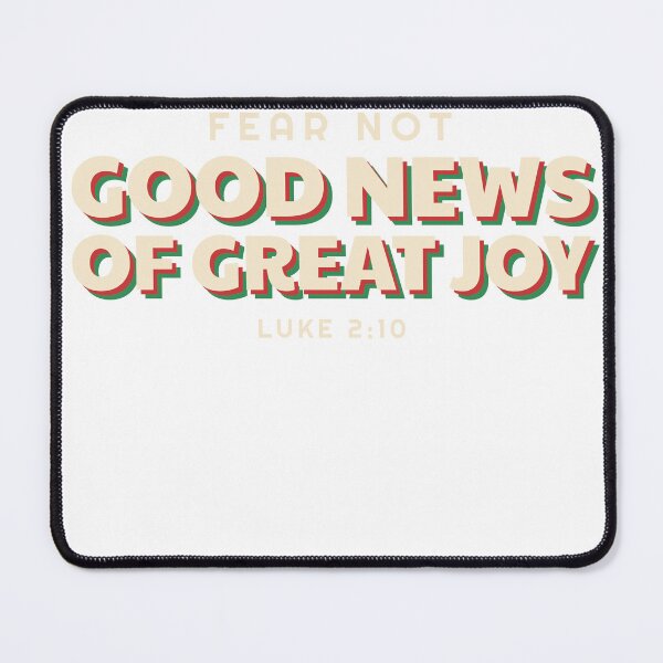 Item preview, Good News Of Great Joy Luke 2:10 Retro Christian Christmas designed and sold by 198tees.