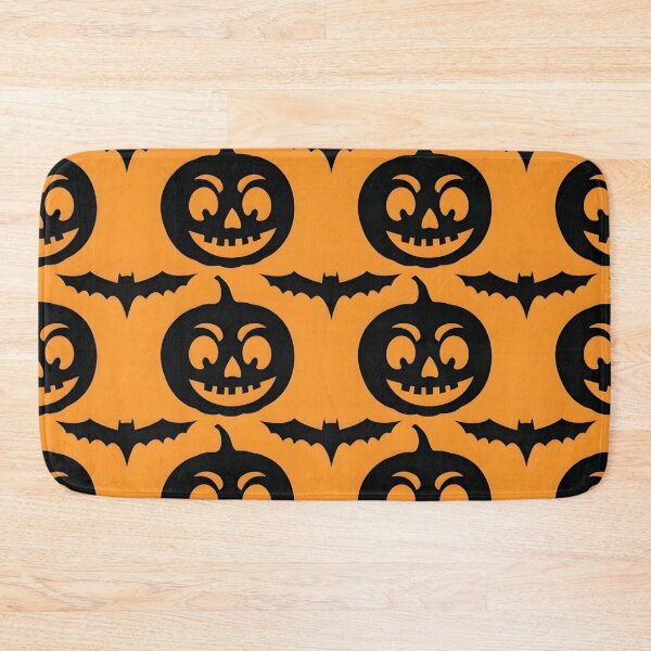 Item preview, Classic Halloween Seamless Pattern with Jack-o'-Lanterns and Bats designed and sold by interdesigner.