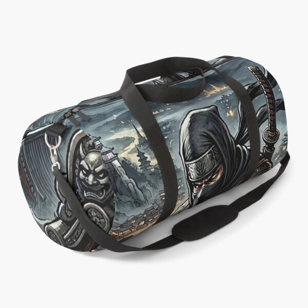 Item preview, Ninja Warrior on Roof Under Full Moon - Fantasy Art designed and sold by Lucid Dream Pixel.