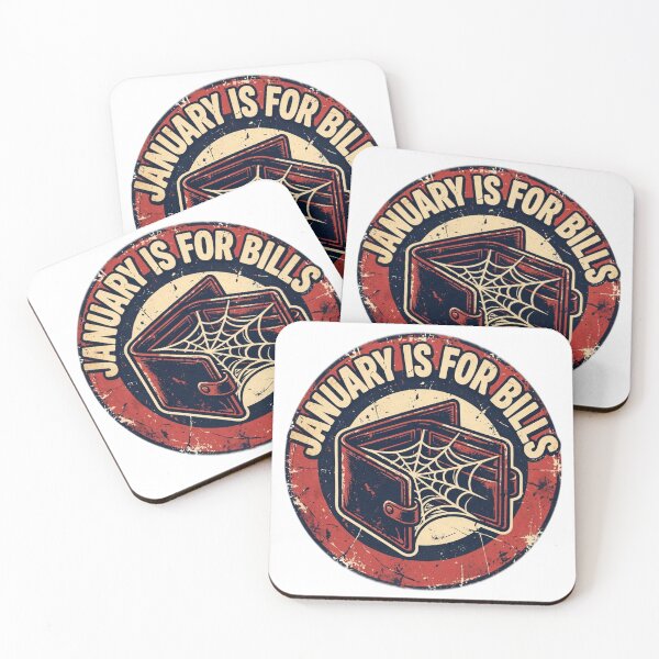 Item preview, January Is For Bills Shirt - Funny Christmas Badge Tee designed and sold by KERK Art and Design.