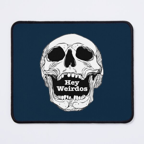 Item preview, Morbid Podcast. Hey Weirdos skull designed and sold by ZeldaThompson.