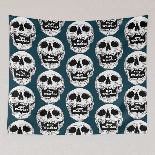 Item preview, Morbid Podcast. Hey Weirdos skull designed and sold by ZeldaThompson.