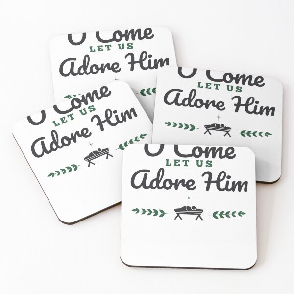 Item preview, O Come Let Us Adore Him Christian Christmas Hymn Nativity designed and sold by 198tees.
