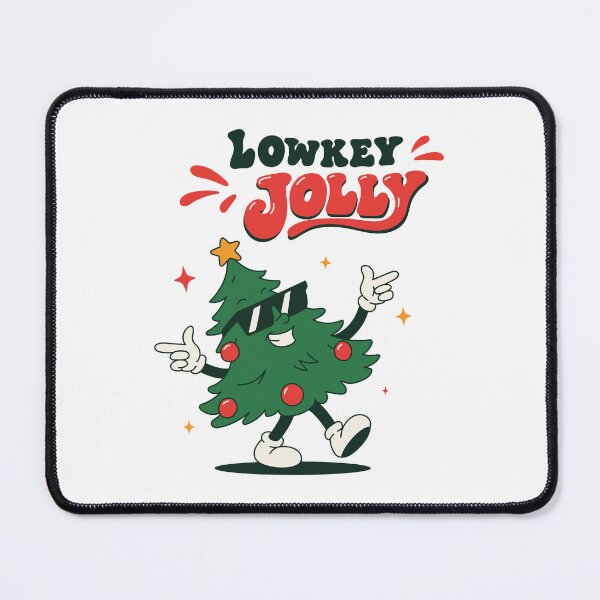 Item preview, Lowkey Jolly | Retro Christmas Tree Mascot Holiday Humor designed and sold by MarleneCanto.
