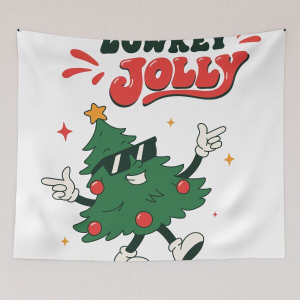 Item preview, Lowkey Jolly | Retro Christmas Tree Mascot Holiday Humor designed and sold by MarleneCanto.