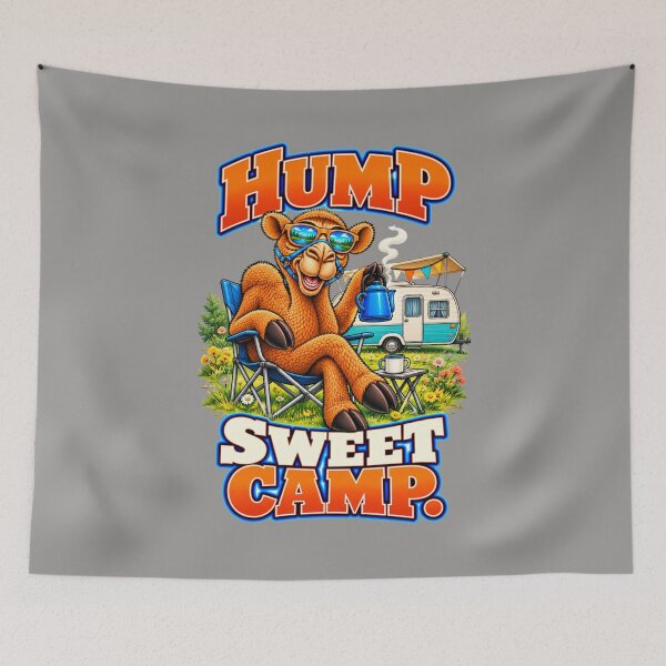 Item preview, Hump Sweet Camp – Funny Lifestyle and Pets T-Shirt – Funny Camel T-Shirt Animal Graphic Camel T-Shirt designed and sold by Camel & Quirk.