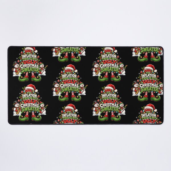 Item preview, Due To Inflation Ugly Christmas Sweater Snowman Design designed and sold by Wilcox PhotoArt.