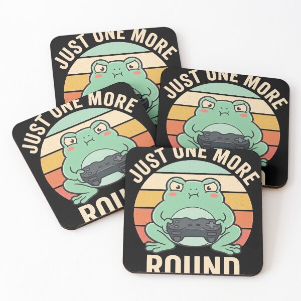 Item preview, just one more round - funny gamer frog designed and sold by mnkyride.