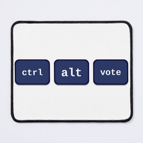 Item preview, Ctrl Alt Vote - Navy | Funny Programmer Voting T-Shirt designed and sold by byork215.