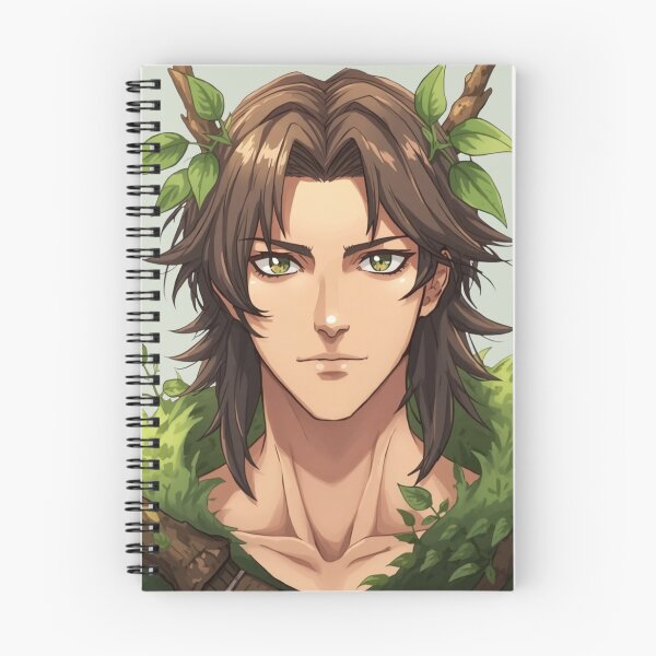 Item preview, Anime Druid Forest Spirit Art / Cute Nature Elf Fantasy Boy designed and sold by charmaroundyou.