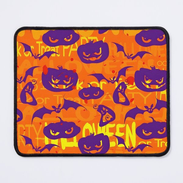 Item preview, Spooky Halloween Seamless Pattern with Pumpkins and Bats designed and sold by interdesigner.
