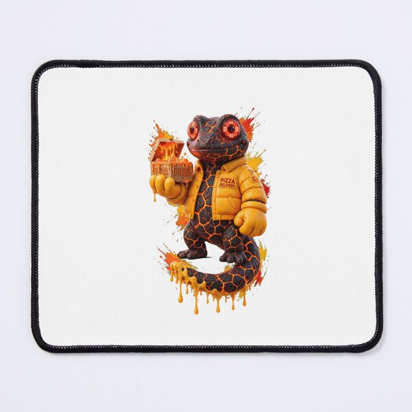 Item preview, Lava Gecko Pizza Delivery Guy Funny Cute Monster Art designed and sold by One City Two Children Studio.