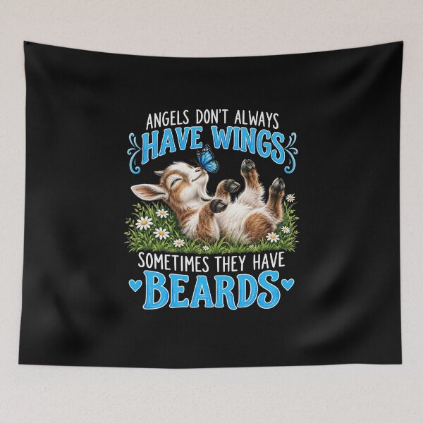Item preview, Bearded Goat Angels Don't Always Have Wings designed and sold by anapldv.