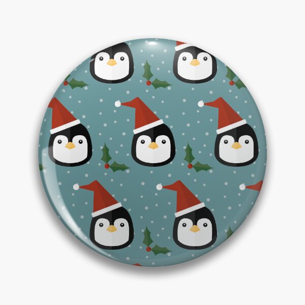Item preview, Christmas penguins on blue designed and sold by reneesillus.