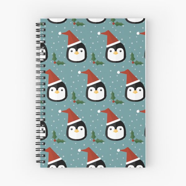 Item preview, Christmas penguins on blue designed and sold by reneesillus.