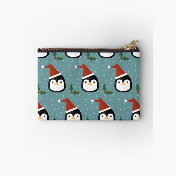 Item preview, Christmas penguins on blue designed and sold by reneesillus.
