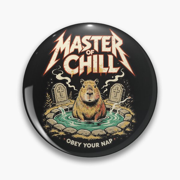 Item preview, Master Of Chill Capybara Pepper Black T-Shirt designed and sold by Hotfresh.