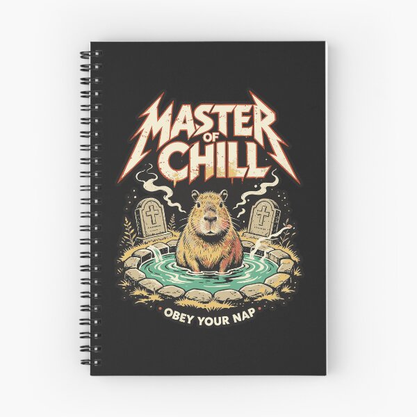 Item preview, Master Of Chill Capybara Pepper Black T-Shirt designed and sold by Hotfresh.