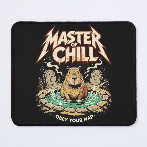 Item preview, Master Of Chill Capybara Pepper Black T-Shirt designed and sold by Hotfresh.
