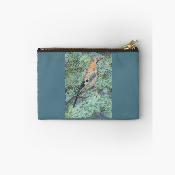 Artikelvorschau, Europäischer Eichelhäher im Wald: Ölpastellkreiden entworfen und verkauft von Charlotte's Shop of Bird Stuff.