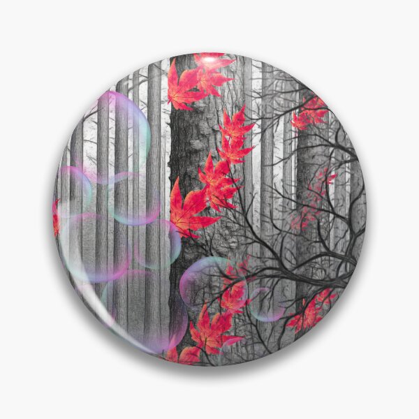Item preview, Enchanted Red Autumn Woods designed and sold by ArtByLilitUA.
