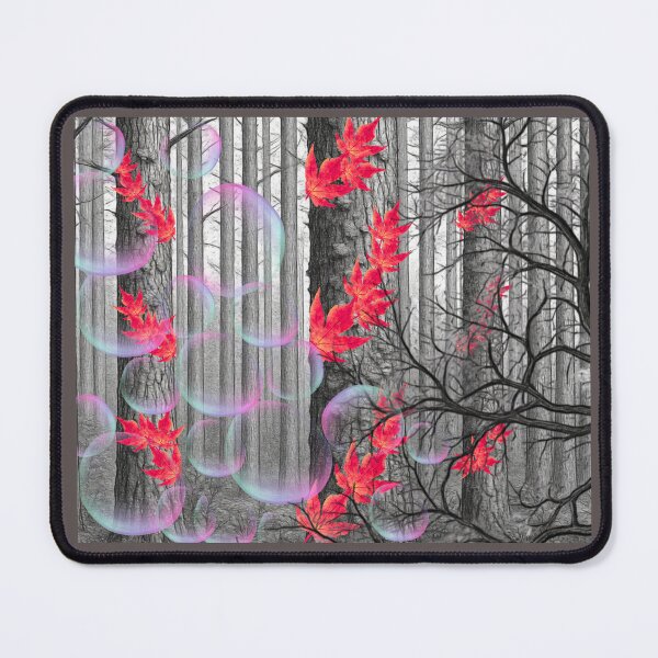 Item preview, Enchanted Red Autumn Woods designed and sold by ArtByLilitUA.