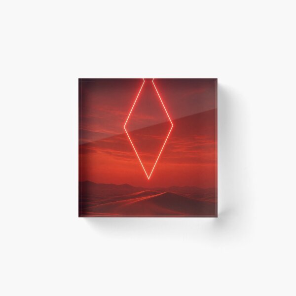 Item preview, Glowing Red Diamond Portal Over Crimson Dunes designed and sold by monkeybusiness.pt.