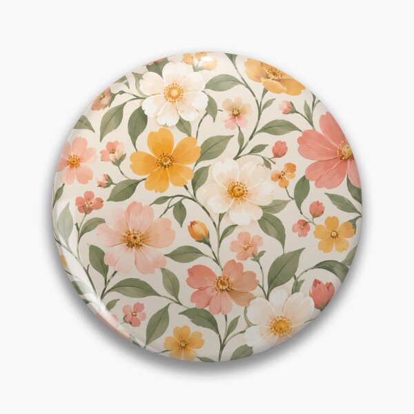 Item preview, Warm Wildflower Garden Seamless Floral Pattern designed and sold by VibnWalls.