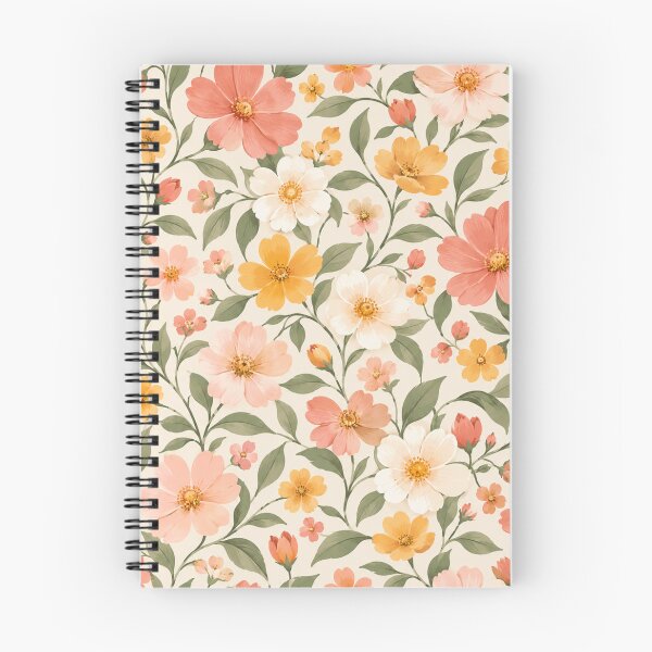 Item preview, Warm Wildflower Garden Seamless Floral Pattern designed and sold by VibnWalls.