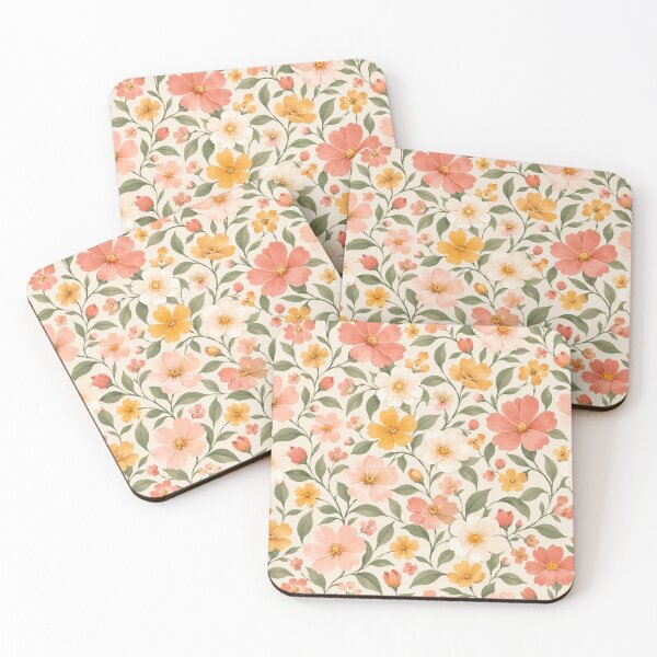 Item preview, Warm Wildflower Garden Seamless Floral Pattern designed and sold by VibnWalls.