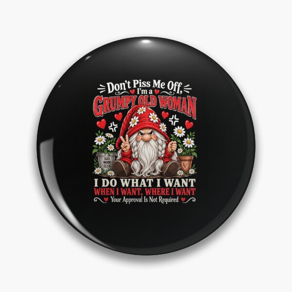 Item preview, Grumpy Old Woman Gnome Attitude designed and sold by anapldv.