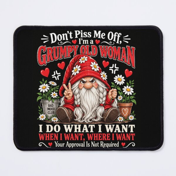 Item preview, Grumpy Old Woman Gnome Attitude designed and sold by anapldv.
