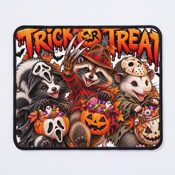 Item preview, Trick or Treat Funny Halloween Animals Horror Costume T-Shirt Design designed and sold by KIDEnia.
