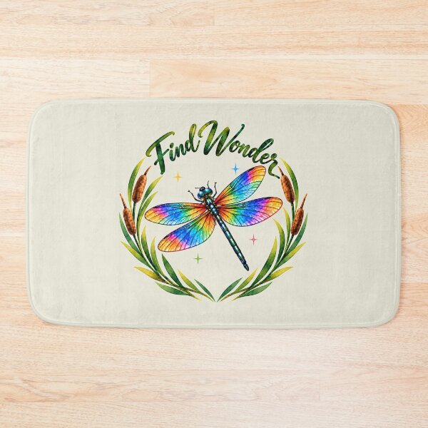 Item preview, Find Wonder — Rainbow Dragonfly and Cattails designed and sold by Penbrook Farms.