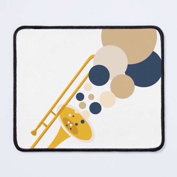 Item preview, Abstract Trombone Music Art | Bauhaus Jazz Print | Mid-Century Modern Brass Instrument Print | Minimalist Geometric Decor designed and sold by Studio pod Burom.