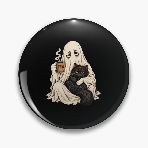 Item preview, Ghost Cat Coffee Meh designed and sold by anapldv.