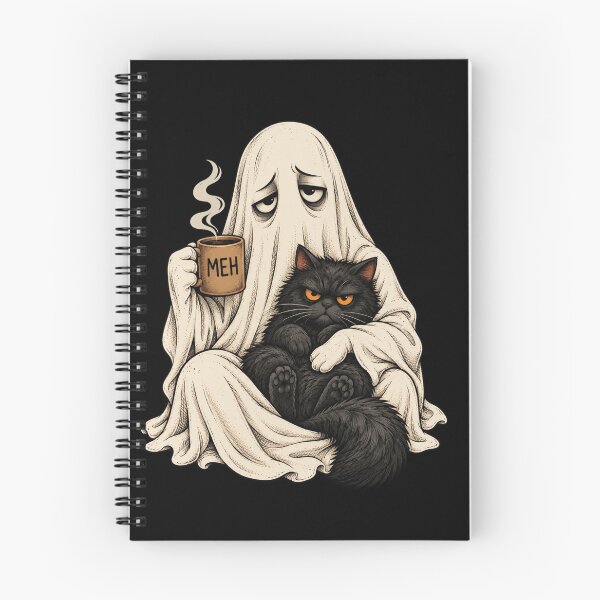 Item preview, Ghost Cat Coffee Meh designed and sold by anapldv.