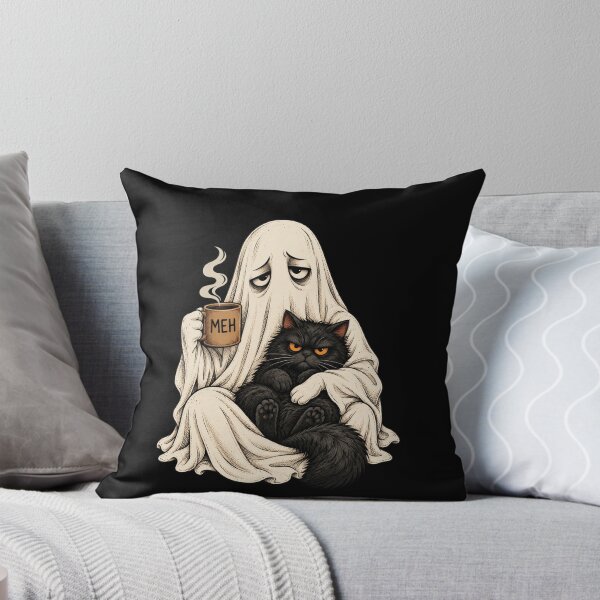 Item preview, Ghost Cat Coffee Meh designed and sold by anapldv.
