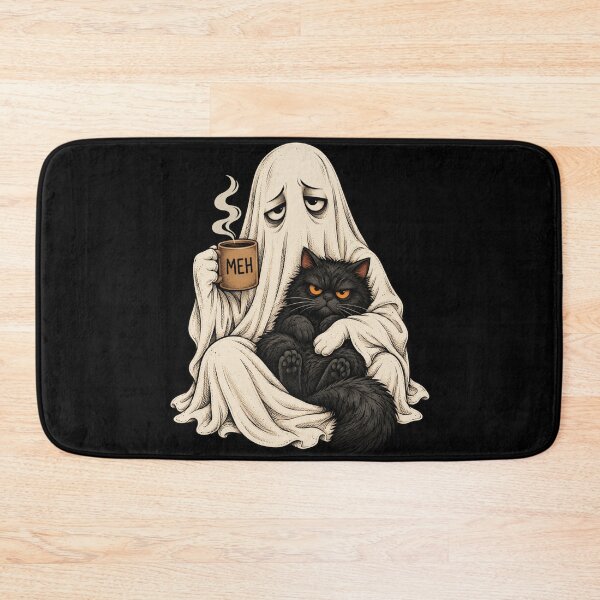 Item preview, Ghost Cat Coffee Meh designed and sold by anapldv.