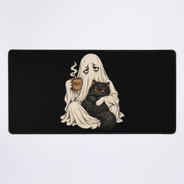 Item preview, Ghost Cat Coffee Meh designed and sold by anapldv.